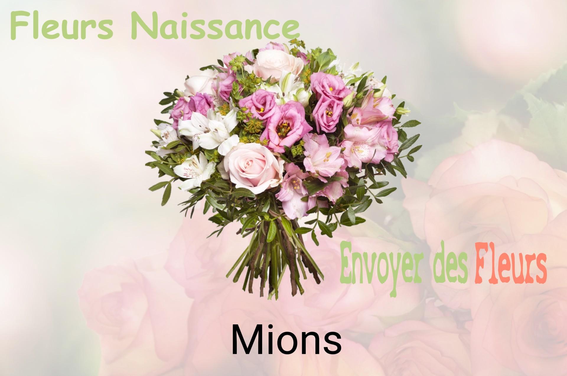 Bouquet de fleurs de naissance livré à Mions